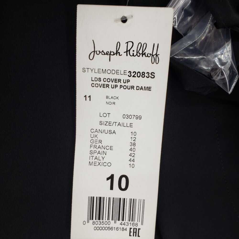 Joseph Ribkoff Cover up Jacket 10 Womens Silky Knit Style 32083 Black - Picture 6 of 12